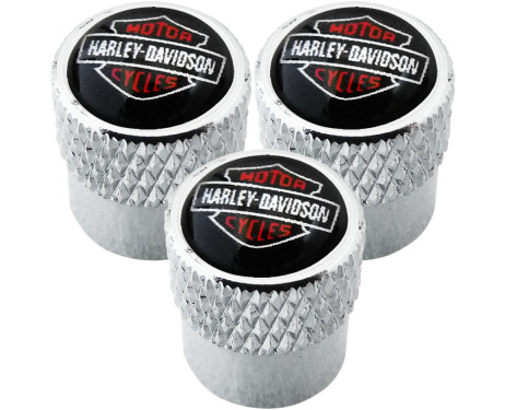 3 Harley Davidson striated valve caps