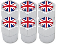 6 tappi per valvola Inghilterra Regno Unito Inglese Gran Bretagna plastica