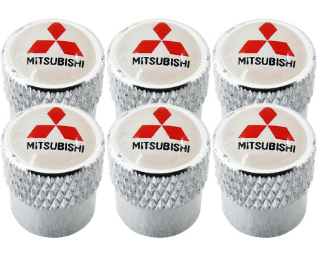 6 Ventilkappen Mitsubishi gestreift