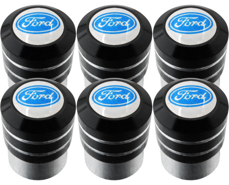 6 Ventilkappenn Ford CMax Ford FiestaFocusFusionGalaxyGTKaKugaMondeoMustangRangerSMaxSt