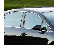 Baguette chromée de contour des vitres latérales compatible Citroën C4 Berline