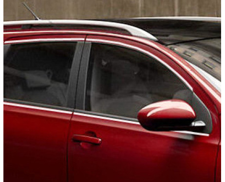Baguette chromée de contour des vitres latérales compatible Nissan Qashqai 2 08102 phase 2 1014