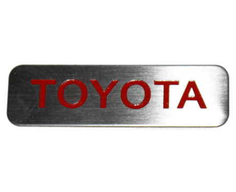 Chapita Toyota AurisAvensisAygoCelicaCorollaIQLand Cruiser MR2 Prius Rav4 Supra en acero lo