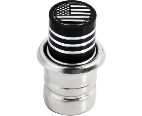 Cigarette lighter American flag USA United States chrome