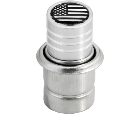 Cigarette lighter American flag USA United States chrome