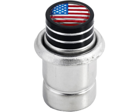 Cigarette lighter American flag USA United States short black