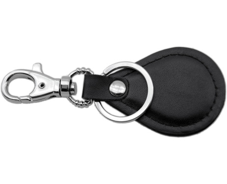 Imitation leather keychain badge