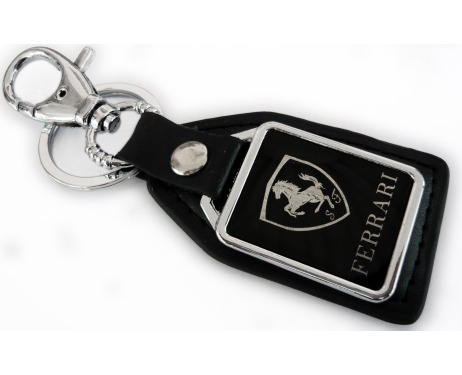 Imitation leather keychain Ferrari