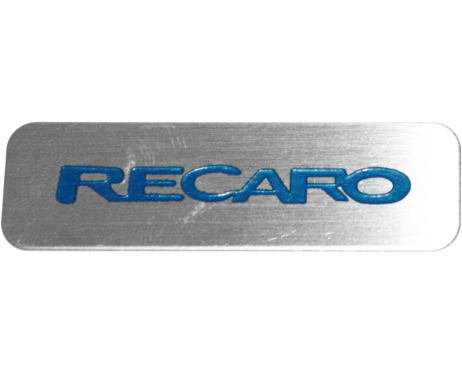 Plate Recaro steel logobadgetrademark