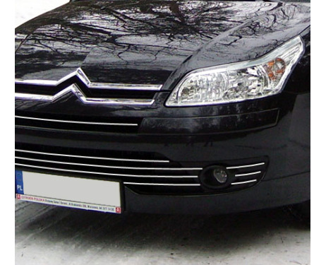 Radiator grill chrome trim compatible with Citroën C4 0411 Citroën C4 Berline Citroën C4 Coupé