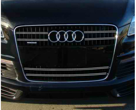 Radiator grill dual chrome trim Audi Q7