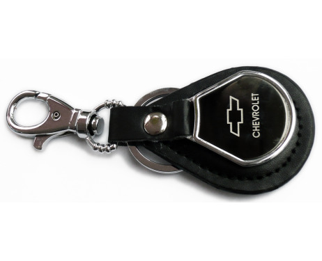 Schlüsselanhänger aus Lederimitation Chevrolet Wappenschild